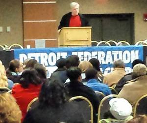 Steve Conn delivers State of the Union Address to Detroit Federation of TEachers